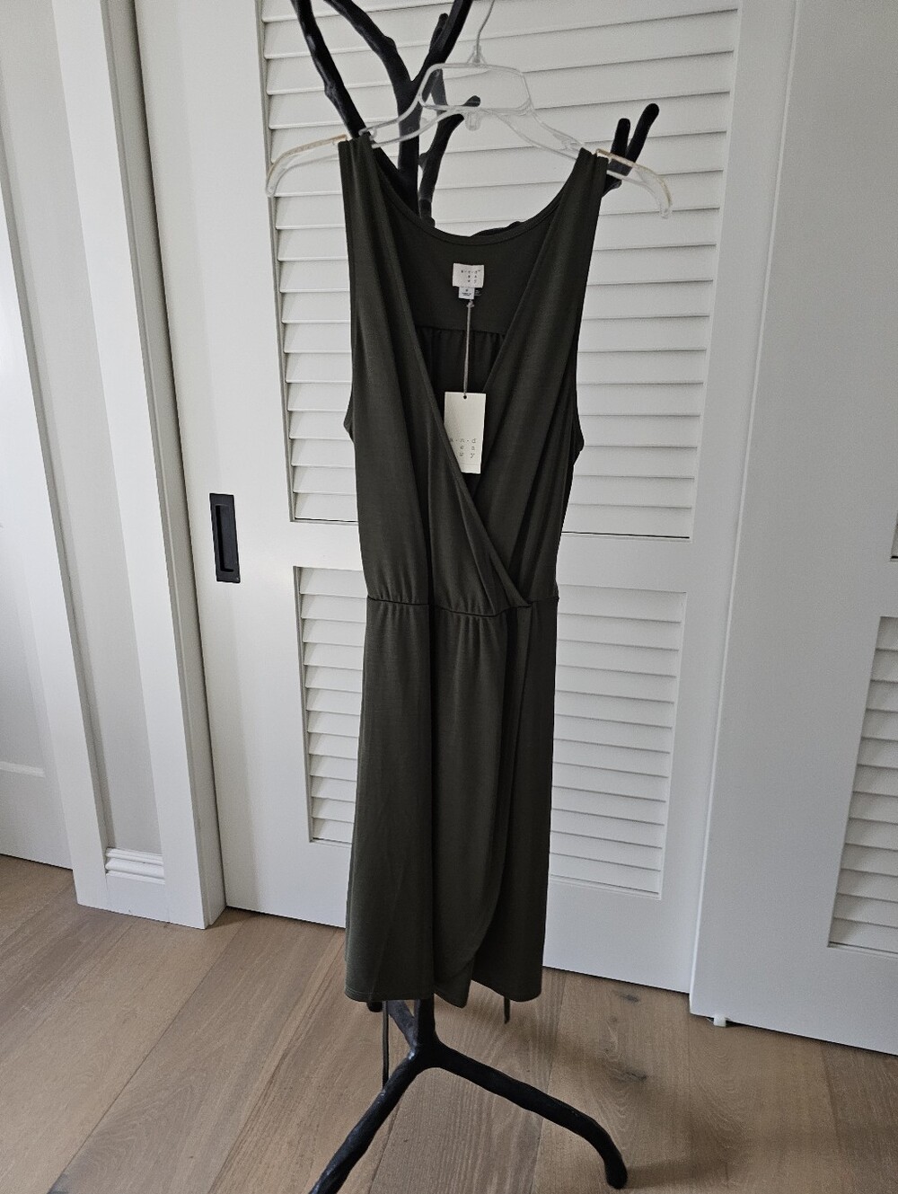 NWT - A NEW DAY Olive Green Wrap Dress